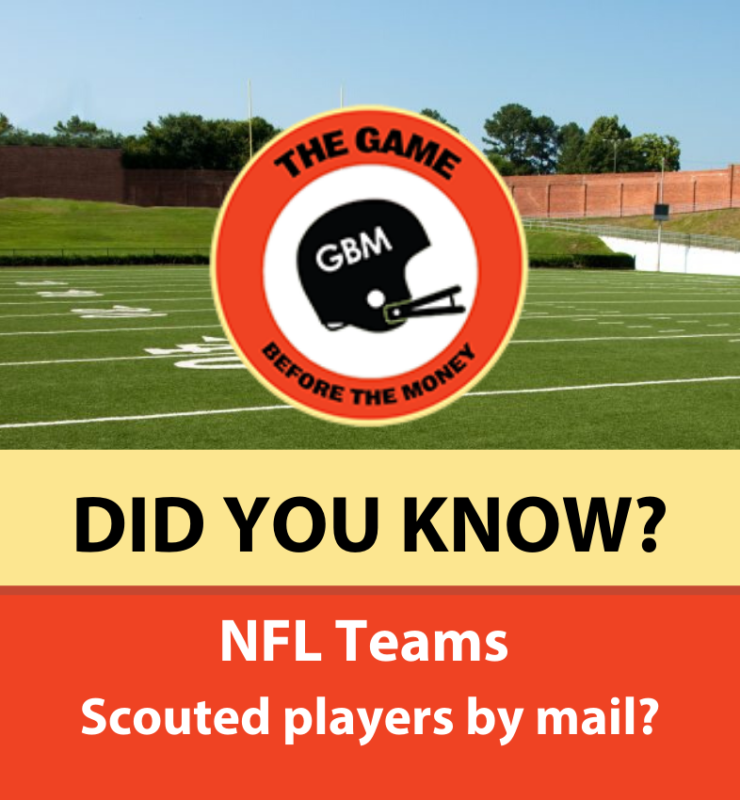 NFL Teams Scouted Players by mail in the 1950s and 1960s