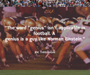 Joe Theismann on Norman Einstein