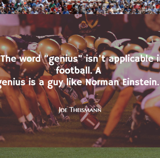 Joe Theismann on Norman Einstein