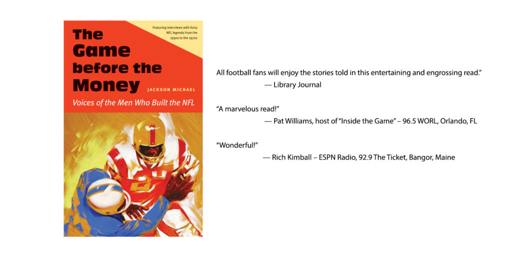 The Game before the Money recounts the National Football League’s story and the evolution of America’s most popular sport in the vivid words of men who built the NFL. 