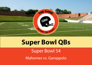 Patrick Mahomes and Jimmy Garoppolo were the quarterbacks in Super Bowl 54