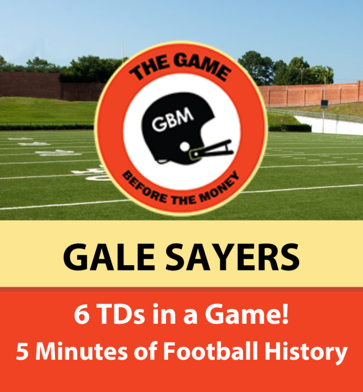 Gale Sayers scored six touchdowns in one game on December 12, 1965