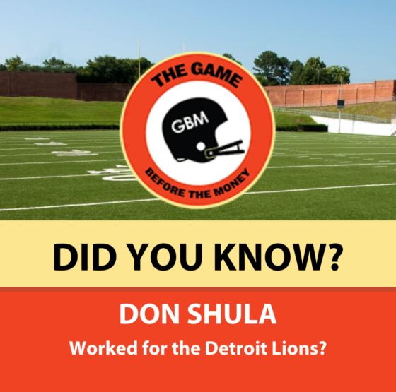 Don Shula worked as defensive coordinator for the Detroit Lions