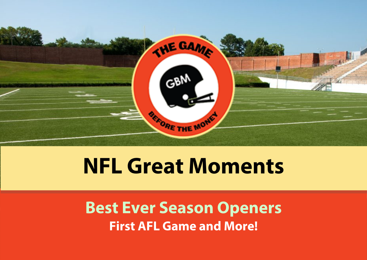 Best Opening Games in NFL History