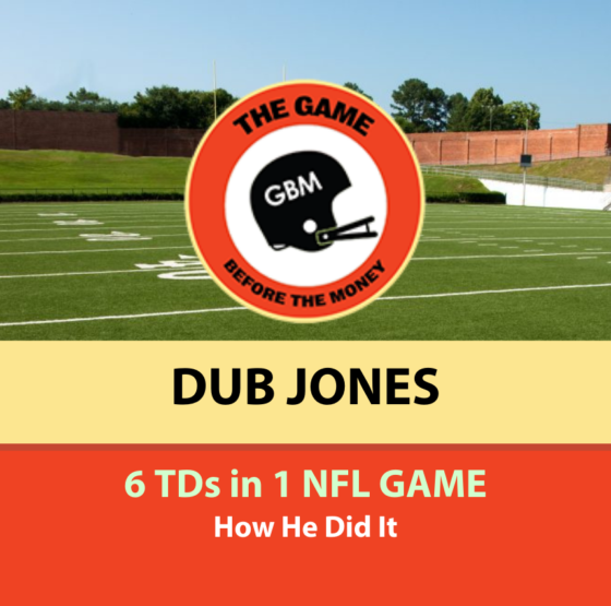 Dub Jones scored 6 touchdowns in 1 NFL game.