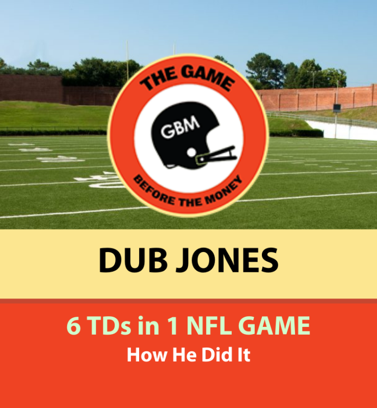 Dub Jones scored 6 touchdowns in 1 NFL game.