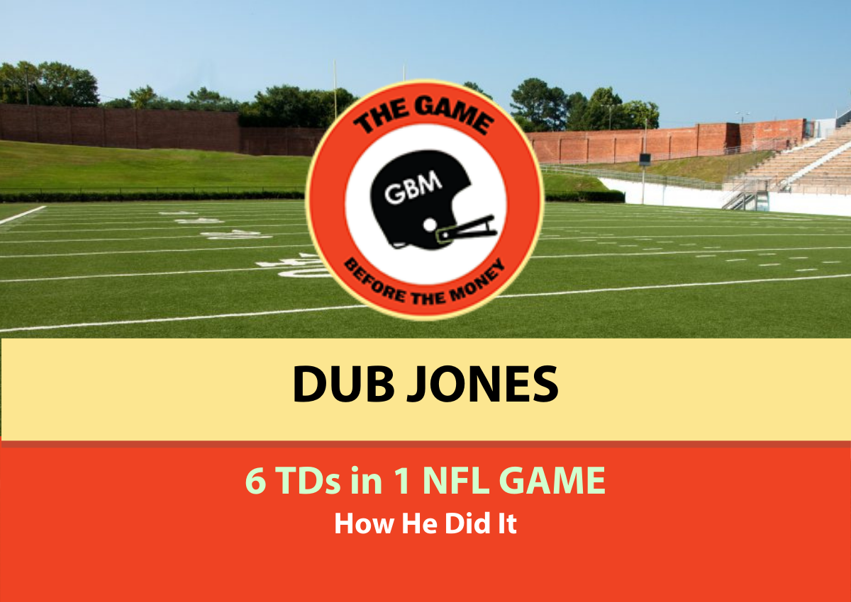 Dub Jones scored 6 touchdowns in 1 NFL game.