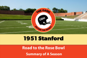 Stanford played in the 1952 Rose Bowl against Illinois. Stanford won the 1951 Pacific Coast Conference football championship.