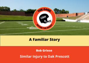 Bob Griese tells the story of how he recovered from an ankle injury that was similar to Dak Prescott's ankle injury.