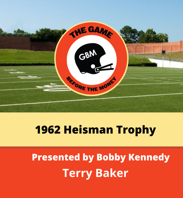 Terry Baker tells the story of being presented the 1962 Heisman Trophy by Bobby Kennedy.