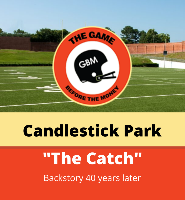 "The Catch" happened in the 1981 NFC Championship Game at Candlestick Park with improved field conditions.