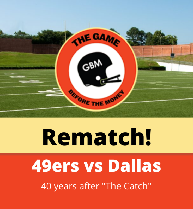 The San Francisco 49ers play the Dallas Cowboys in the 2021 NFL Playoffs, 40 years after "The Catch" in the 1981 NFC Championship Game.