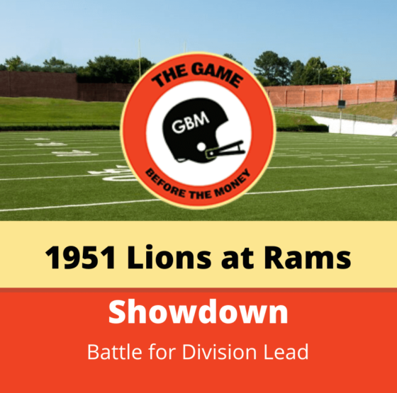The Detroit Lions and Los Angeles Rams played an important NFL game in 1951.