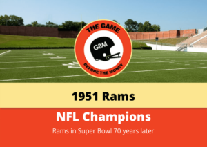 The Los Angeles Rams won the 1951 NFL Championship.
