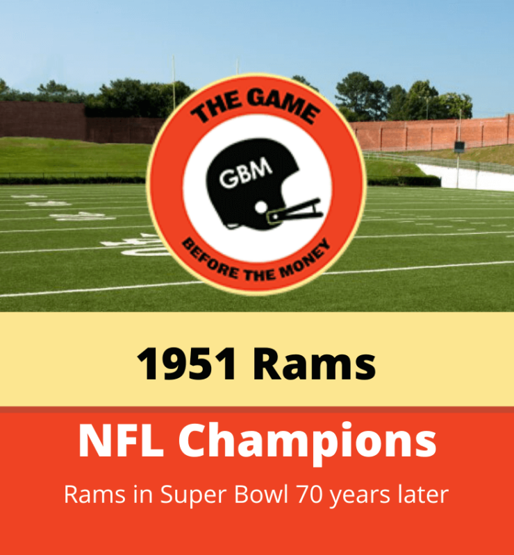 The Los Angeles Rams won the 1951 NFL Championship.
