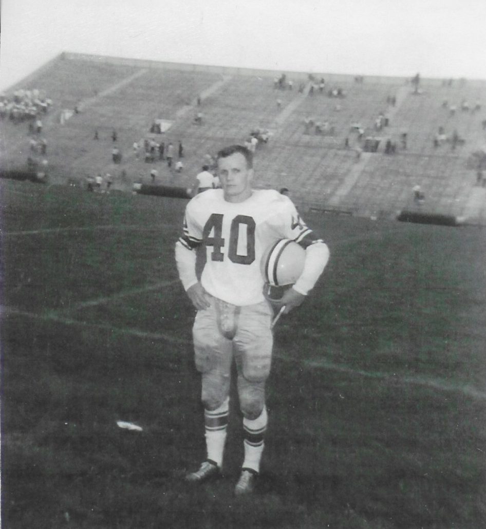 Photo of Bill Butler at Lambeau Field in 1959.