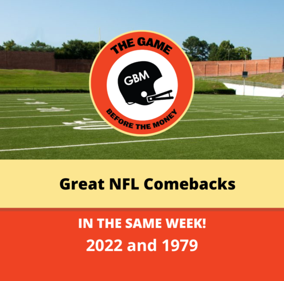 Great NFL Comebacks happened in the same week in 2022 and 1979.