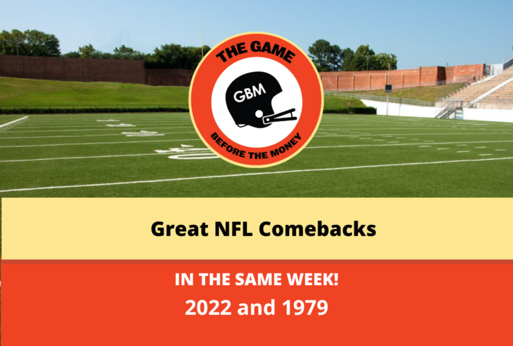 Great NFL Comebacks happened in the same week in 2022 and 1979.