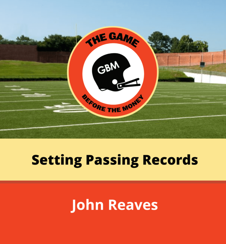 John Reaves, quarterback of Florida, set several records against Auburn, including number of passes, pass completions, passing yardage, and interceptions.
