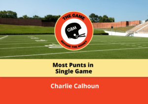 In a game full of records, Texas Tech's Charlie Calhoun had 36 punts and Centenary's Milton Hill had 20 punt returns, which are both NCAA records to this day.
