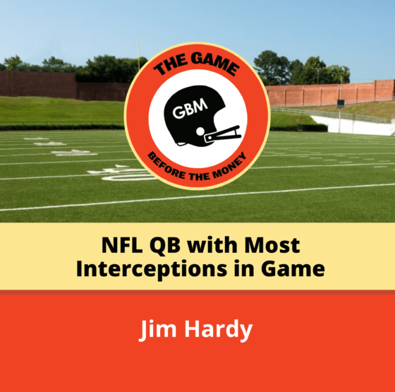 In 1950, Chicago Cardinals quarterback Jim Hardy set the record for most interceptions in a single NFL game.