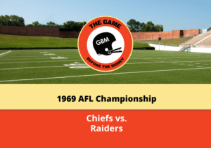 The Kansas City Chiefs battled the Oakland Raiders for a win in the last-ever American Football League championship game during the 1969 AFL Championship.