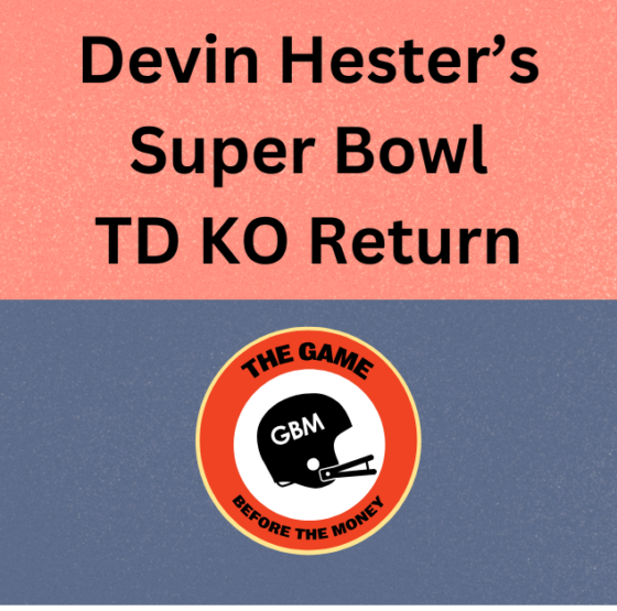 Devin Hester returned the opening kickoff of Super Bowl 41 for a TD.