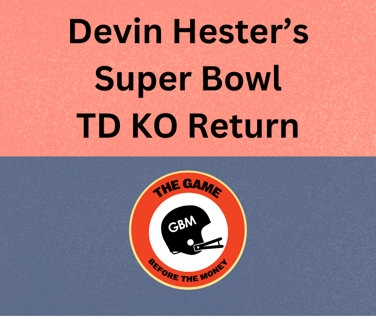 Devin Hester returned the opening kickoff of Super Bowl 41 for a TD.