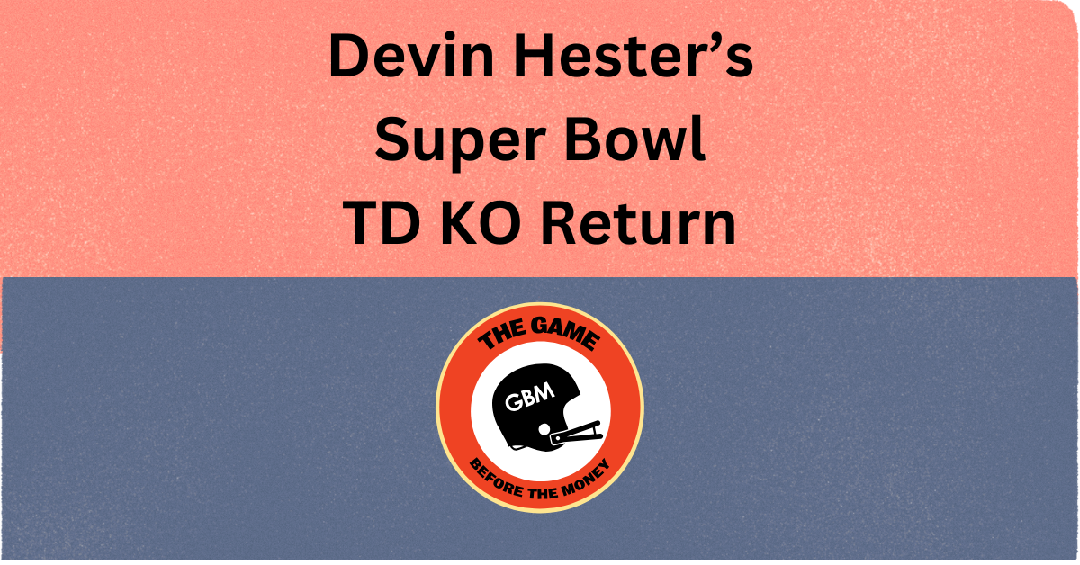 Devin Hester returned the opening kickoff of Super Bowl 41 for a TD.